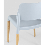 Пластиковый стул на ножках из массива бука Ferret Grey-Blue варинант исполнения - 3 | Loft Concept в Перми