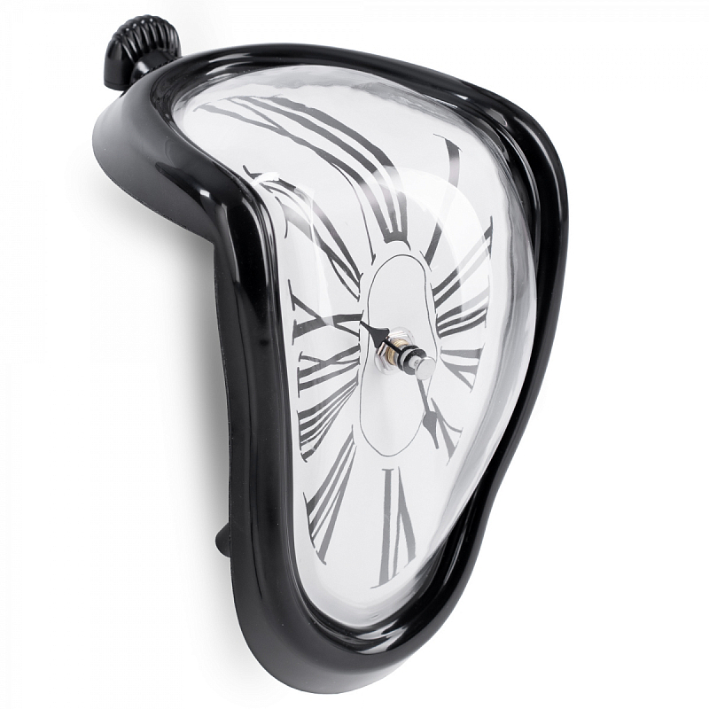 Часы Salvador Dali Soft Clock black Белый Черный в Перми | Loft Concept 