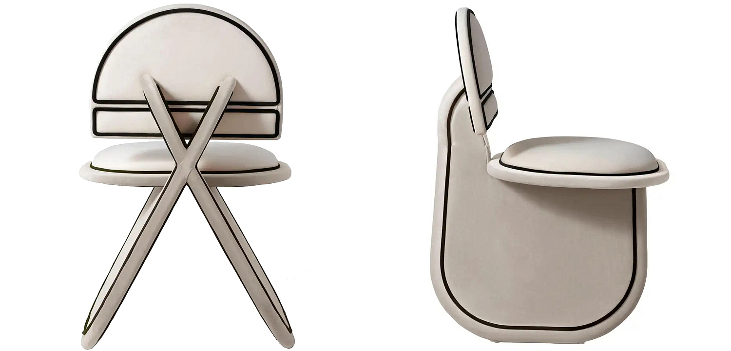 Дизайнерский Стул Chair Armchair Velvet Grey Dovain Studio Design Sergio Prieto Deco Upholstered Дизайнерский Стул Chair Armchair Velvet Grey Dovain Studio Design Sergio Prieto Deco Upholstered - Loft-Concept в Перми
