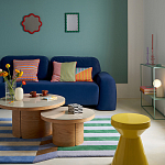 Настенное зеркало с волнистой рамой Mune Mirror Red варинант исполнения - 5 | Loft Concept в Перми