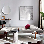 Дизайнерский журнальный стол с чёрной круглой столешницей Visanyp варинант исполнения - 2 | Loft Concept в Перми