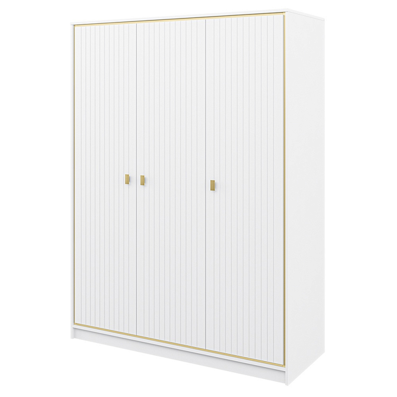 Шкаф белый трёхдверный для одежды Antique Order Белый Золотой в Перми | Loft Concept 