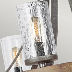 Люстра с цилиндрическим плафонами из толстого волнистого стекла в индустриальном стиле Feiss варинант исполнения - 12 | Loft Concept в Перми