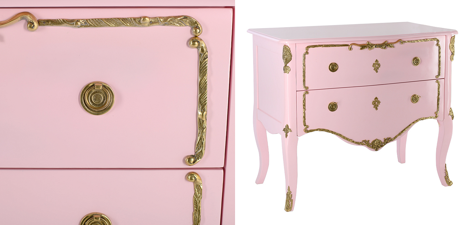 Комод в стиле рококо L.XV CHEST OF DRAWERS Rosamel Розовый Комод в стиле рококо L.XV CHEST OF DRAWERS Rosamel Розовый - Loft-Concept в Перми