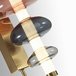 Бра с плафоном из разноцветного стекла Glass Peonies варинант исполнения - 1 | Loft Concept в Перми