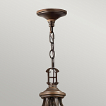 Люстра бронзового цвета с бежевыми абажурами из органзы в классическом стиле Hinkley варинант исполнения - 4 | Loft Concept в Перми