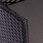 Обеденный комплект из искуственного ротанга Vintara черный варинант исполнения - 5 | Loft Concept в Перми