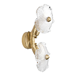 Бра с ветвистыми бронзовыми элементами и стеклянными рифлеными дисками Textured Glass Bra варинант исполнения - 4 | Loft Concept в Перми