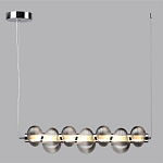 Подвесной светильник линейный с 7-ю рифлеными стеклянными шарами Marcelh Light варинант исполнения - 8 | Loft Concept в Перми