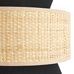 Бра с плетеным декором Bonnie Wicker Black Wall Lamp варинант исполнения - 3 | Loft Concept в Перми