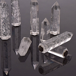 Люстра с двумя кольцами черного цвета с хрустальными элементами QUARTZ CRYSTAL варинант исполнения - 13 | Loft Concept в Перми