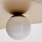 Люстра круглая с 2-мя металлическими абажурами Andromeda варинант исполнения - 3 | Loft Concept в Перми