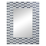 Прямоугольное зеркало с инкрустацией раковинами устриц Mother оf Pearl Facets варинант исполнения - 1 | Loft Concept в Перми