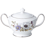 Чайный сервиз из фарфора с рисунком цветов на 6 персон 14 предметов Garden Whisper Porcelain Set  варинант исполнения - 4 | Loft Concept в Перми