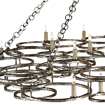 Люстра фигурная многоярусная из круглых элементов Round Metal Element варинант исполнения - 1 | Loft Concept в Перми