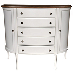 Комод полукруглый с ящиками и дверцами в стиле прованс Montmartre Provence Chest of Drawers варинант исполнения - 1 | Loft Concept в Перми
