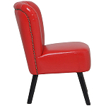 Кресло с обивкой из эко-кожи Harper Armchair Red варинант исполнения - 3 | Loft Concept в Перми