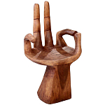 Стул из массива дерева в виде руки Wood Hand Chair варинант исполнения - 1 | Loft Concept в Перми