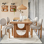 Деревянный стул из массива дуба Reed Oak Chair варинант исполнения - 6 | Loft Concept в Перми