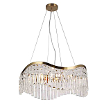 Люстра подвесная волнистой формы с хрустальными подвесками Ludivine Lighting варинант исполнения - 1 | Loft Concept в Перми