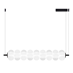 Светодиодный подвесной светильник линейный с белым воздушным плафоном Glowing Cloud варинант исполнения - 1 | Loft Concept в Перми