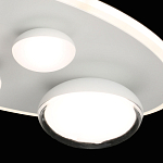 Потолочный светильник овальной формы белого цвета с 4-мя лампами Lunar Pebbles варинант исполнения - 6 | Loft Concept в Перми