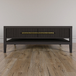 Кофейный стол Primo с двумя ящиками Темный орех варинант исполнения - 2 | Loft Concept в Перми