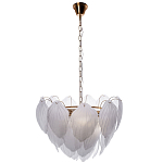 Люстра с лепестками из матового рифленого стекла Chandelier Water Lily варинант исполнения - 1 | Loft Concept в Перми