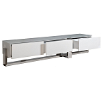 Тумба под телевизор со стеклянным фасадом Modern TumbvTV варинант исполнения - 2 | Loft Concept в Перми