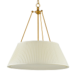 Подвесной светильник светодиодный с фактурным тканевым конусообразным абажуром White Fabric Lampshade варинант исполнения - 4 | Loft Concept в Перми