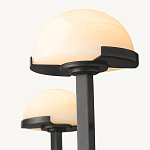 Люстрас 3-мя мраморными плафонами в форме купола Light Warm Light варинант исполнения - 1 | Loft Concept в Перми