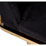 Стул обеденный велюровый черный с золотым каркасом Nobility варинант исполнения - 4 | Loft Concept в Перми