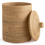 Плетеная корзина с крышкой Kheri Wicker Basket варинант исполнения - 3 | Loft Concept в Перми