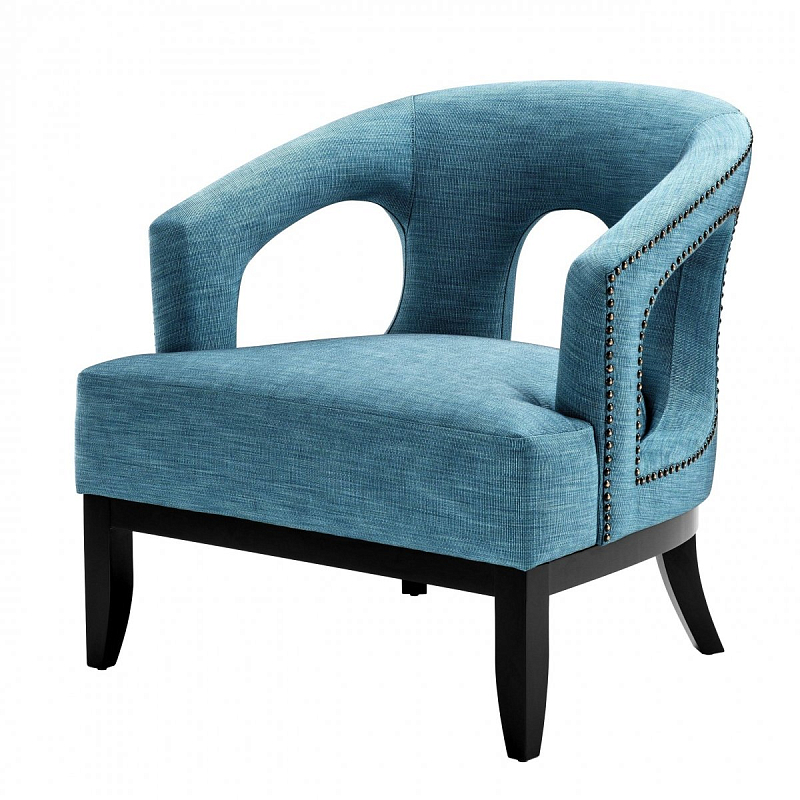 Кресло Eichholtz Chair Adam Turquoise Бирюзовый Латунь Античная полированная Черный Кресло Eichholtz Chair Adam Turquoise Бирюзовый Латунь Античная полированная Черный в Перми | Loft Concept