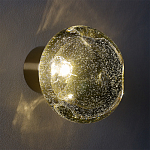 Бра с круглым плафоном из прозрачного стекла с пузырьками воздуха Effervia  варинант исполнения - 8 | Loft Concept в Перми