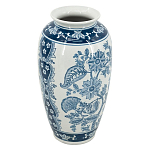 Ваза с синим цветочным орнаментом Blue & White Ornament  варинант исполнения - 1 | Loft Concept в Перми