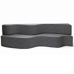 Дизайнерский модульный диван волнистой формы с цветным принтом Poltronova Superonda Sofa варинант исполнения - 2 | Loft Concept в Перми