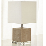 Настольная лампа деревянная с белым абажуром Wooden Table Lamp варинант исполнения - 1 | Loft Concept в Перми