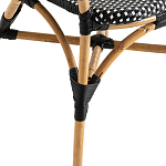 Кресло плетеное из ротанга Ronald Black White Rattan Chair варинант исполнения - 5 | Loft Concept в Перми