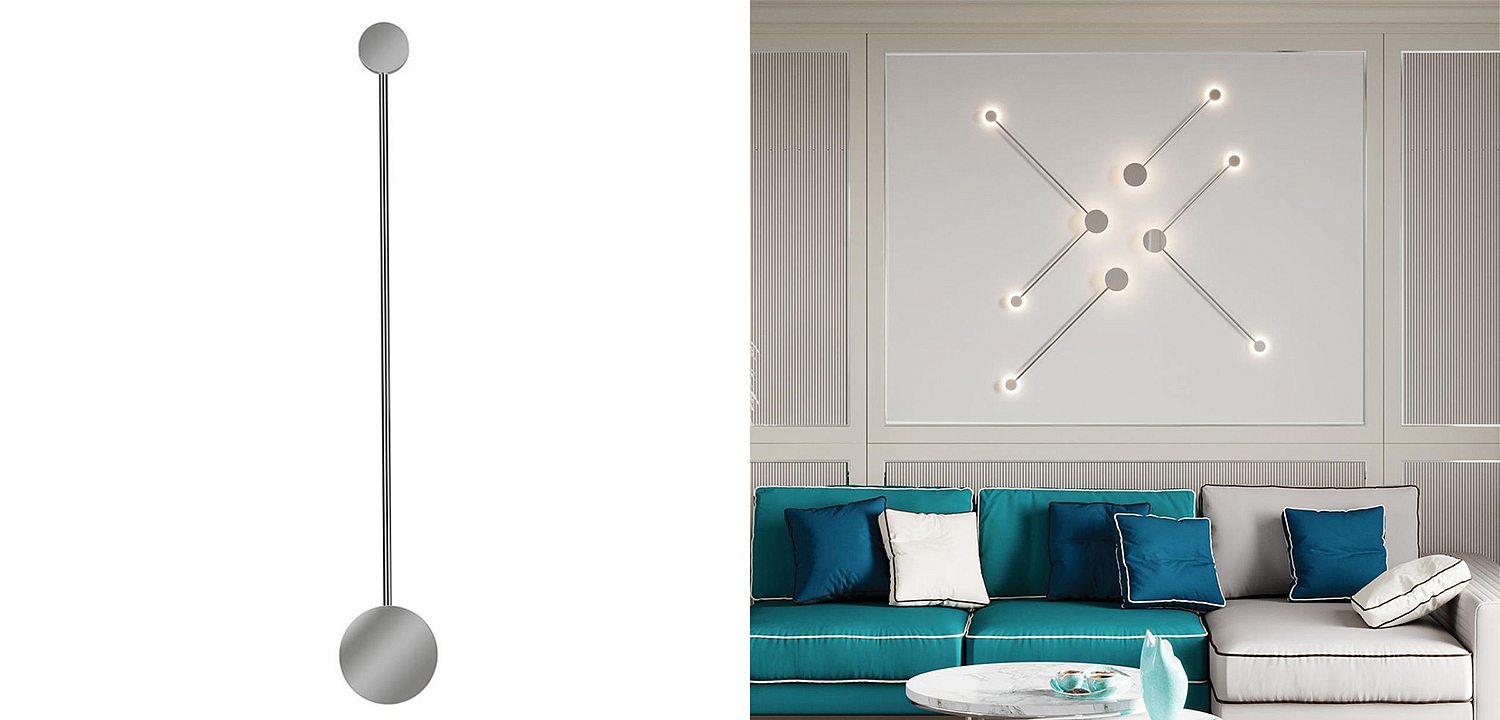 Бра Pin Wall Light Chrome 70 Бра Pin Wall Light Chrome 70 - Loft-Concept в Перми