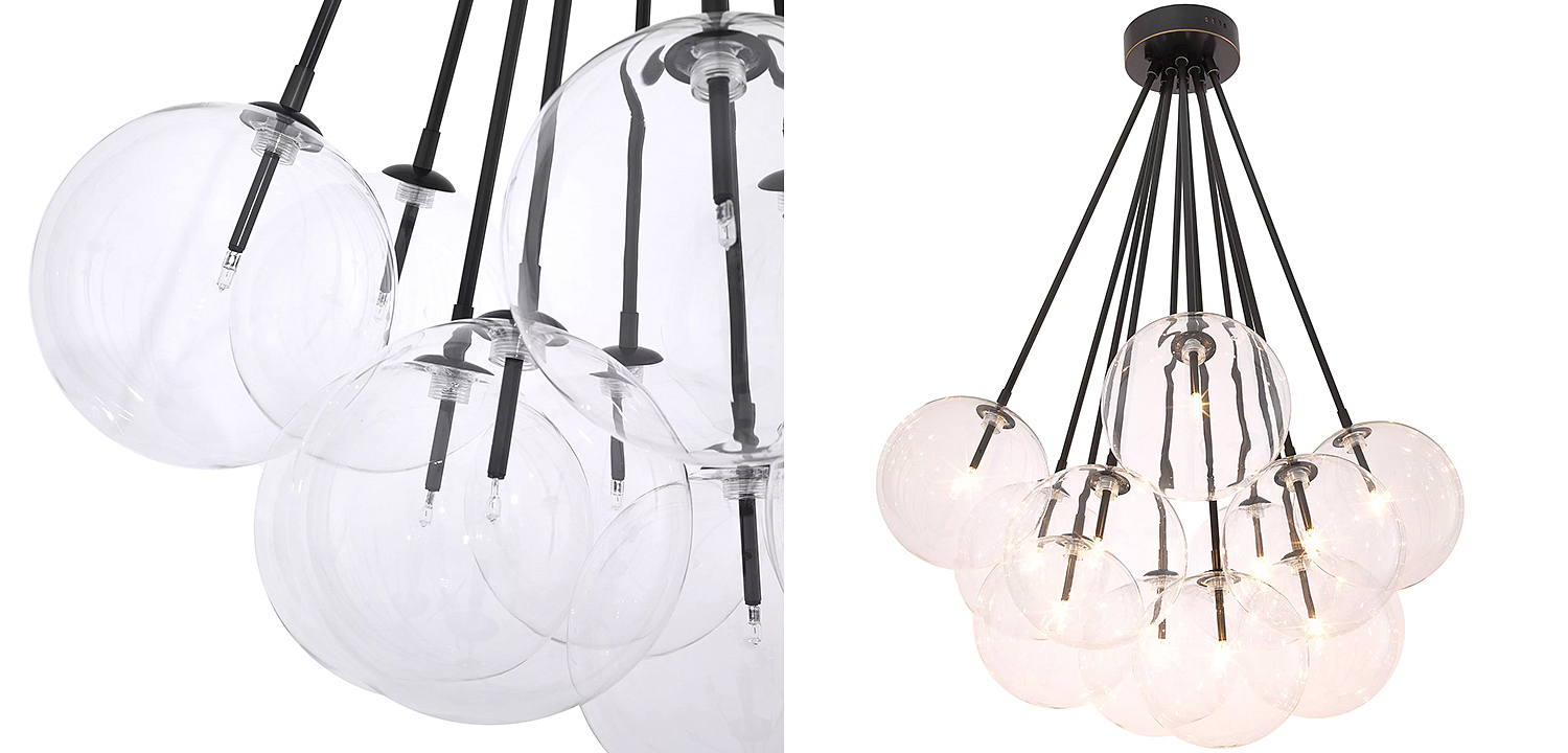Люстра Eichholtz Ceiling Lamp Molecule Bronze Люстра Eichholtz Ceiling Lamp Molecule Bronze - Loft-Concept в Перми