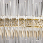 Люстра круглая с прозрачными стеклянными трубками 51 см Nembus варинант исполнения - 9 | Loft Concept в Перми