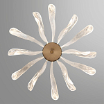 Люстра с крупными рельефным декором в виде лепестков 60 см Ethereal Bloom варинант исполнения - 4 | Loft Concept в Перми