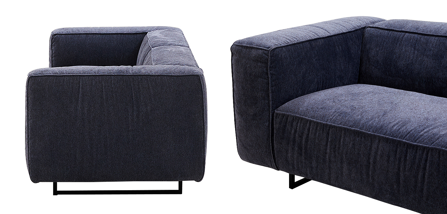 Диван Bastien Soft Dark Blue Sofa Диван Bastien Soft Dark Blue Sofa - Loft-Concept в Перми