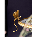 Чаша из прозрачного стекла с рельефным ободком и фигурками стрекоз Eden Garden варинант исполнения - 4 | Loft Concept в Перми