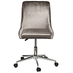 Кресло офисное с обивкой из серого велюра Stylish Velor Office Chair варинант исполнения - 6 | Loft Concept в Перми