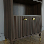 Книжный Стеллаж Elsa Dreams Walnut с задней стенкой варинант исполнения - 2 | Loft Concept в Перми