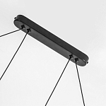 Светодиодная люстра Black LED Circle and Oval Lamp варинант исполнения - 3 | Loft Concept в Перми