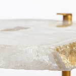 Кофейный стол со столешницей из агата Agate Design Beige варинант исполнения - 3 | Loft Concept в Перми