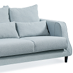 Диван Seldon с мягкими подушками голубое букле варинант исполнения - 6 | Loft Concept в Перми